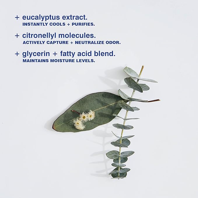 MALIN+GOETZ Eucalyptus Deodorant, natural effective odor & sweat defense, for all skin types, clear color, no residue/stains, free of aluminum, alcohol, baking soda, parabens, cruelty free 2.6 Fl Oz