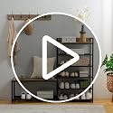 SUNTAGE 6-Tier Coat Rack Shoe Bench Set, Entryway Bench with 6 - Image 8