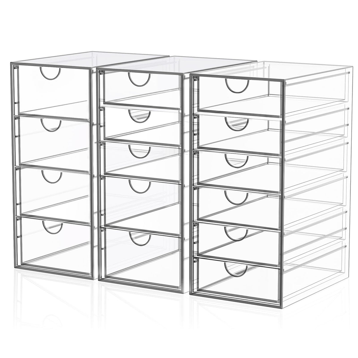 YFXCVSL 3-Pack Acrylic 15-Drawer Storage & Makeup Or | All Products - Image 1