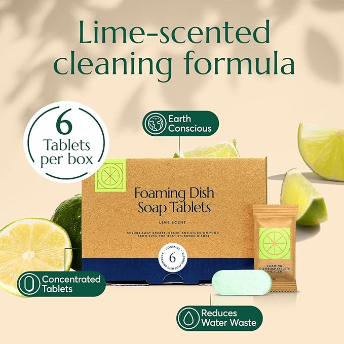 CLEANOMIC Garbage Disposal Cleaner, Foaming Dish Soap & Reusable Kitchen Cloth Bundle