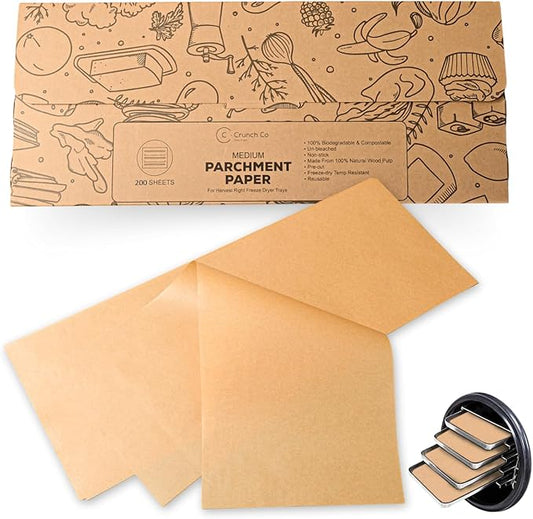 200 pack Parchment Paper For Harvest Right Freeze Dryer (M - Medium)