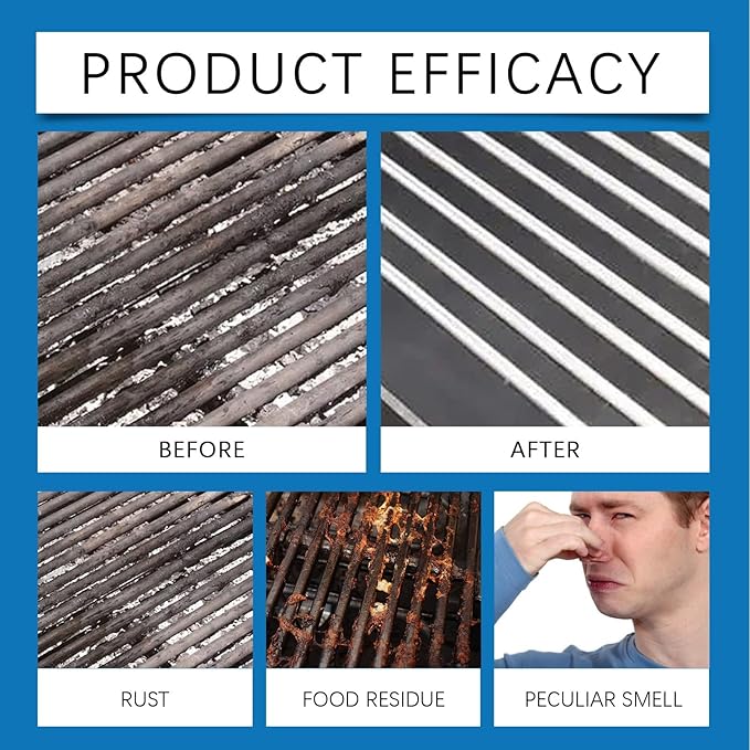 Grill & Oven Cleaner, Heavy-Duty Foam For Grease & Carbon, Multi-Surface Kitchen Degreaser(1PCS)