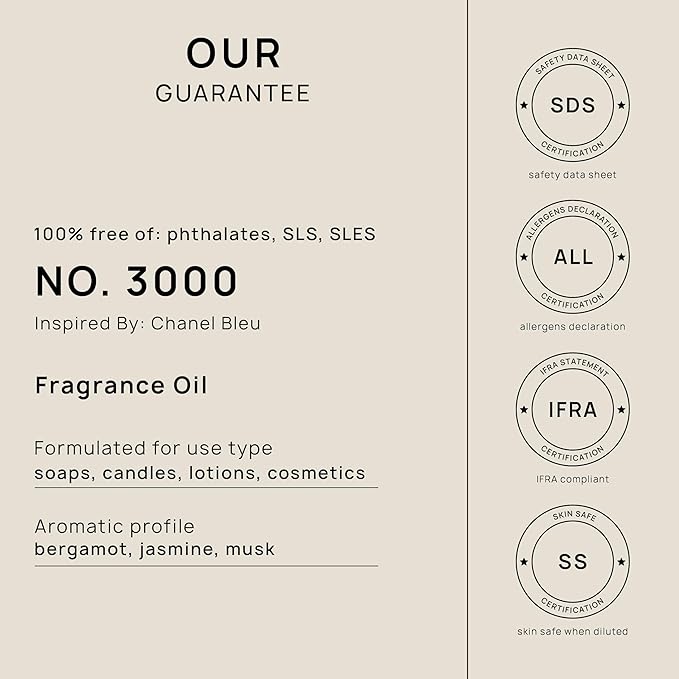 VINEVIDA [32oz] (Our Version of) Bleu Fragrance Oil for Soap Making - Made in USA Scents - Natural Fragrance Oil - Scents for Soap Making