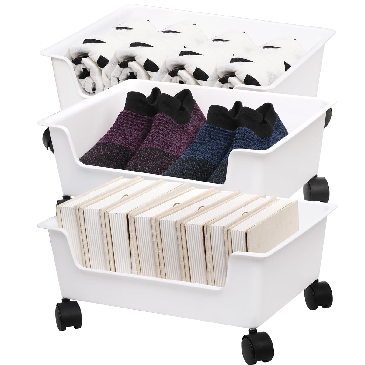 Noamus 3 Pack Under Bed Storage, Underbed Toys Storage - Image 1
