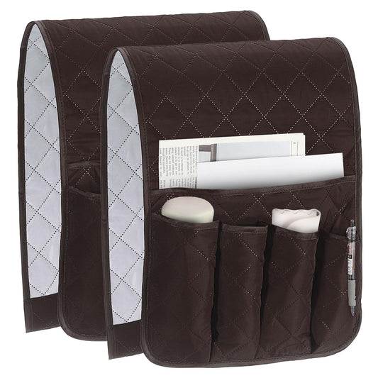 uxcell 2Pcs Recliner Armchair Caddy Couch Armrest | Home Organization - Image 1