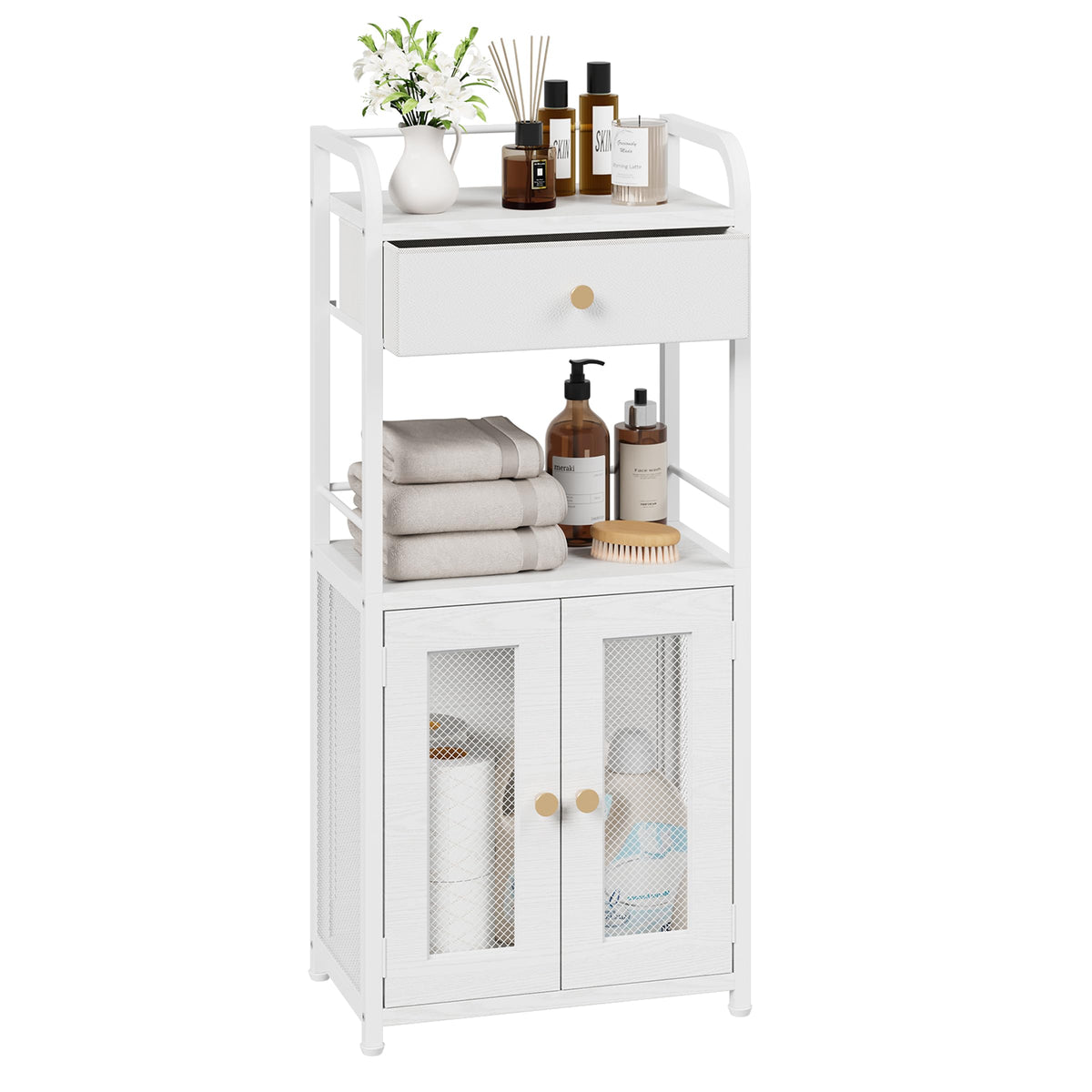 14.57"x32.28" Bathroom Storage Cabinet – Freestanding - Image 1