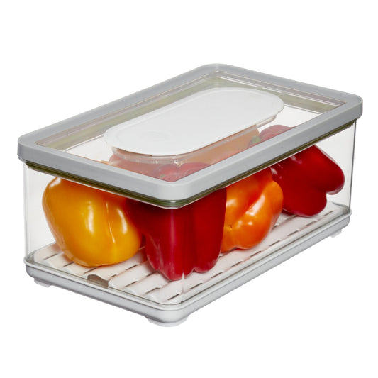 iDesign Large Fridge Produce Bin with Removable Drainage - Image 1