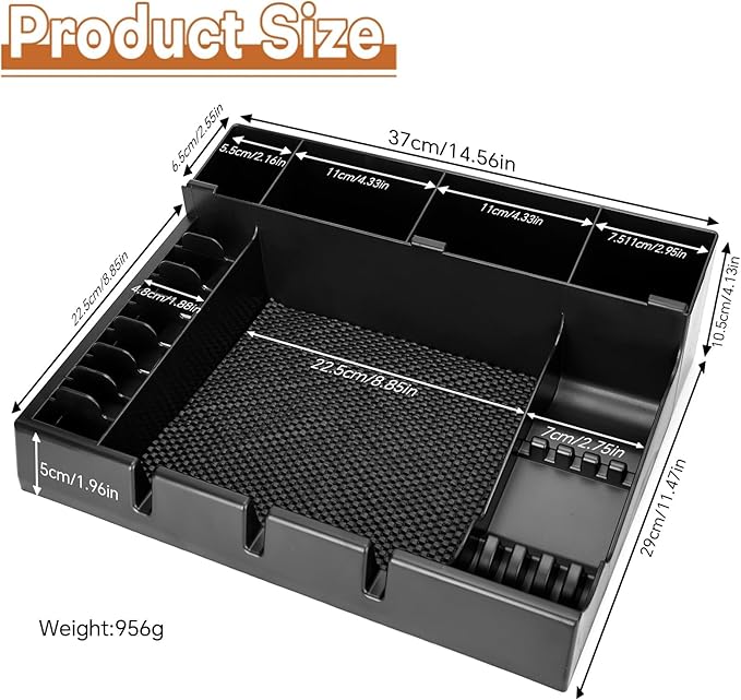 Barber Clippers Station, 15 x 11.8 x 4.3 inch Removable Tray Featuring Dedicated Clippers & Guards Slots and Scissor Razor Slots, for Barber&Salon and Home Stylist Accessories Station Organizer
