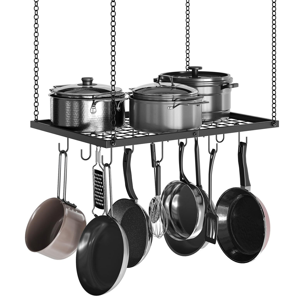 CHOEZON Hanging Pot Rack, Ceiling Mounted Pot Hanger for Kitchen - Image 1
