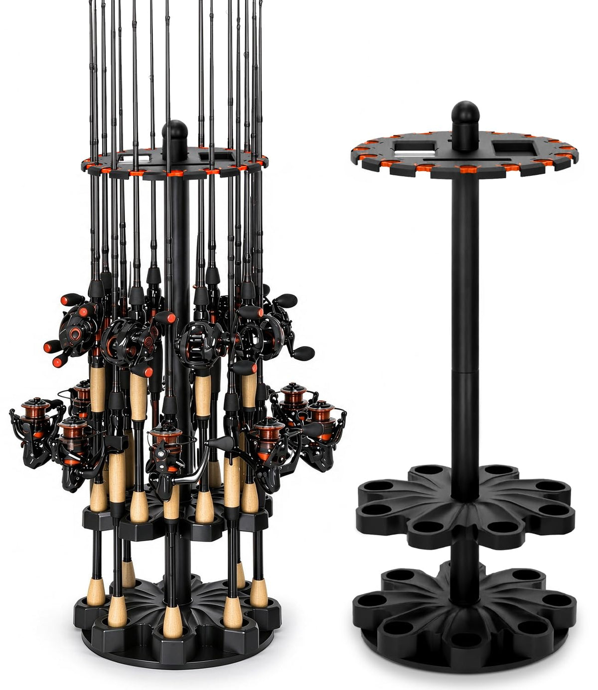 TANYO 360° Rotating Fishing Rod Holder for Garage, Fishing - Image 1