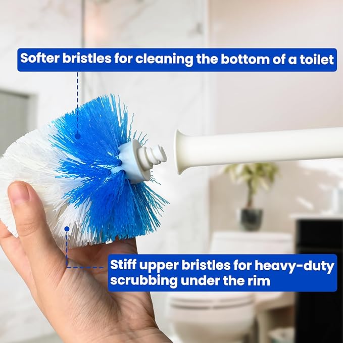 Toilet Brush Refills for OXO Toilet Brush,4 Pack Toilet Brush Replacement Head