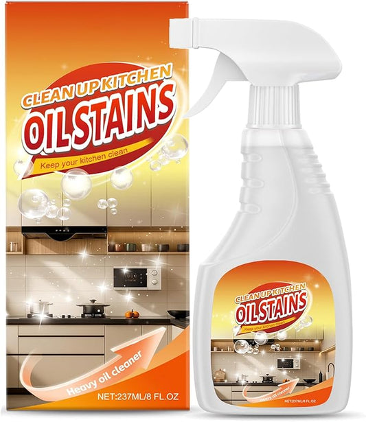 Heavy-Duty Kitchen Degreaser Foam Cleaner, 2026 New Multifunctional Powerful Oven Cleaner, Heavy Clean Up Kitchen Oil Stains Spray for Stove Counter Tops Range Hoods (1, Heavy)