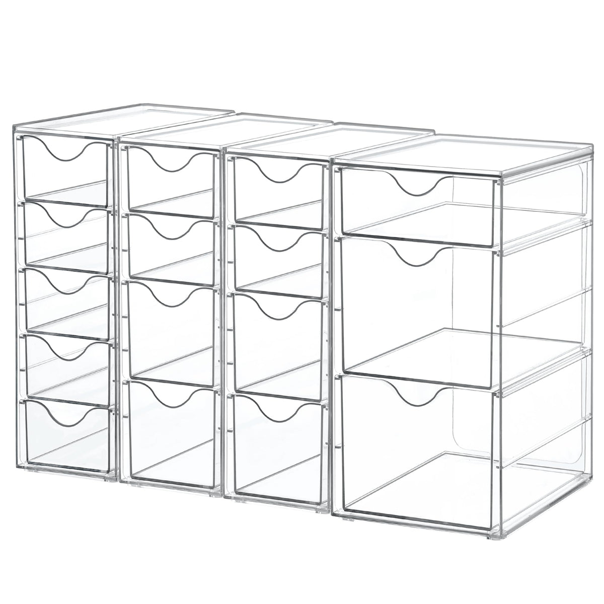 Vtopmart 4 Set Acrylic Desk Organizer with 16 Drawer | All Products - Image 1