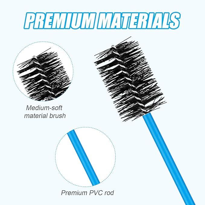 3pcs Premium Nylon PVC Drain Brushes - Flexible Pipe Cleaner with Soft Brush Head, Easily Cleans Dirt, Keeps Condensate Traps Clean