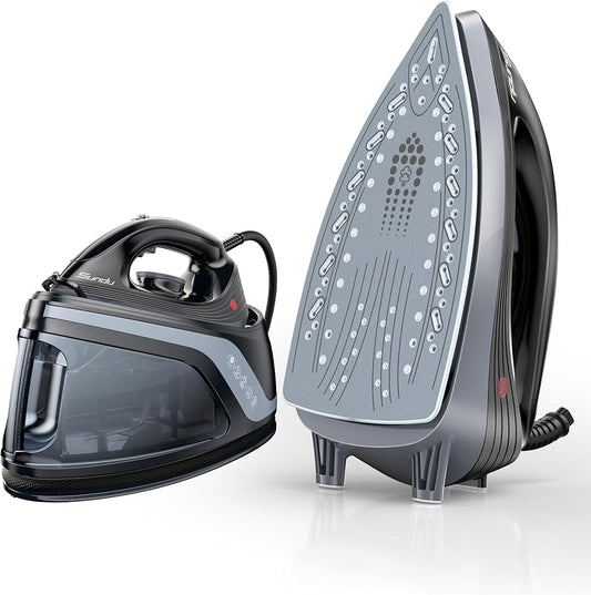 Sundu Steam Iron,40g/min Continuous Steam,44 OZ Removable Tank,Built-In Pump,Ceramic baseplate,Iron Lock For Easy Carry, Steamer Ideal For Home Use