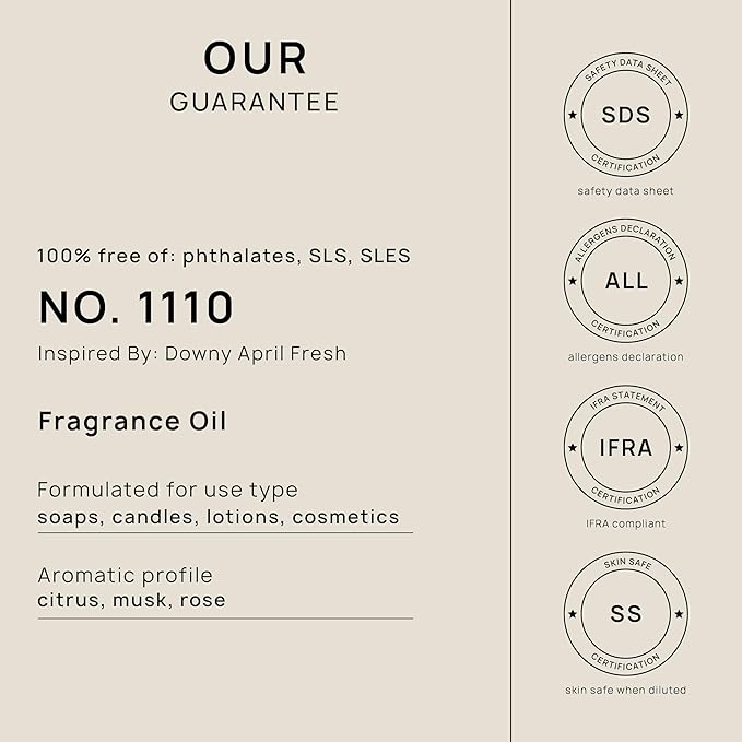 VINEVIDA [128oz] (Our Version of) Downy April Fresh Fragrance Oil for Soap Making - Soap Fragrance Oil - Scents for Soap Making - Oils for Soap Making - Essential Oils for Soap Making - Soap Scent