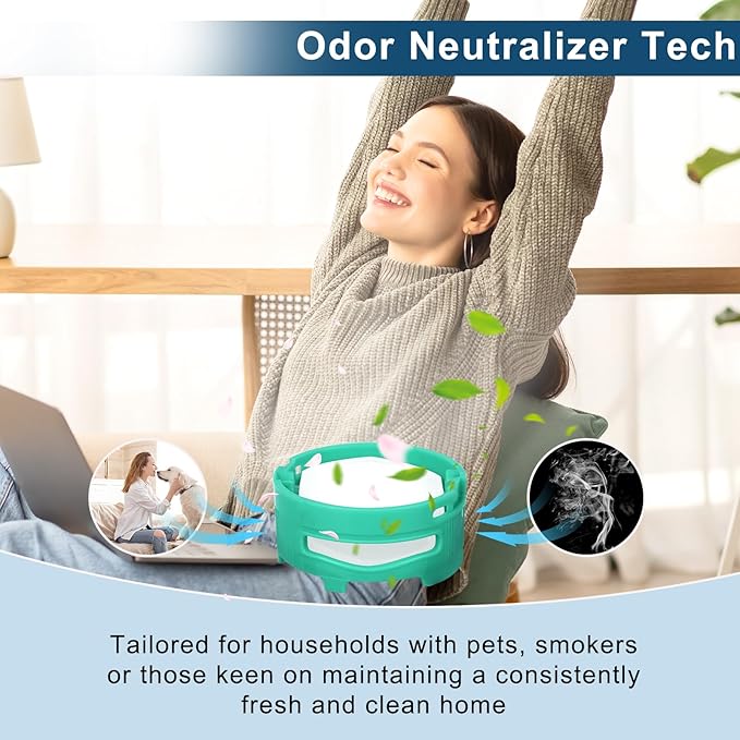 4 Pack Odor Neutralizer Cartridge Replacement for Shark UV900 ZU102 LA702 UZ565H HP100 HP300 HP100C HP202 HP305 HE602 AZ3000 AZ4002 HZ3000 HZ3002 IZ862H IZ562H ZD550 Air Purifier, Part 1541FC3000