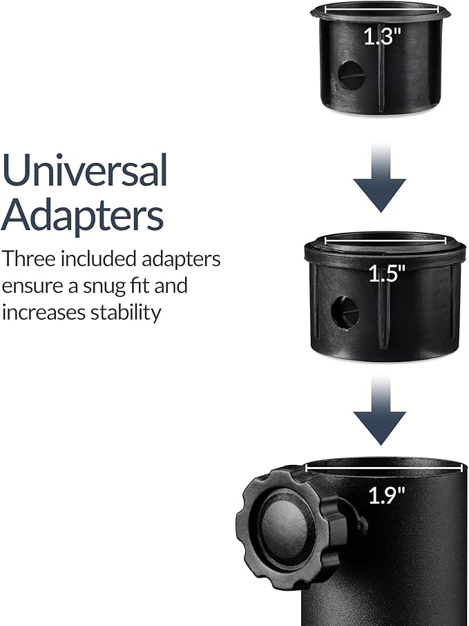 Best Choice Products 123lb Capacity Fillable Mobile Umbrella Base, Heavy Duty Market Stand for Patio, Deck, Poolside, Easy to move w/ 4 wheels - Dome Square Black