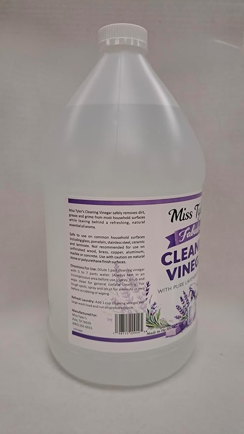Miss Tyler's Fabulous All Purpose Cleaning Vinegar with Pure Lavender and Pine Oils, 128 Fluid Ounces