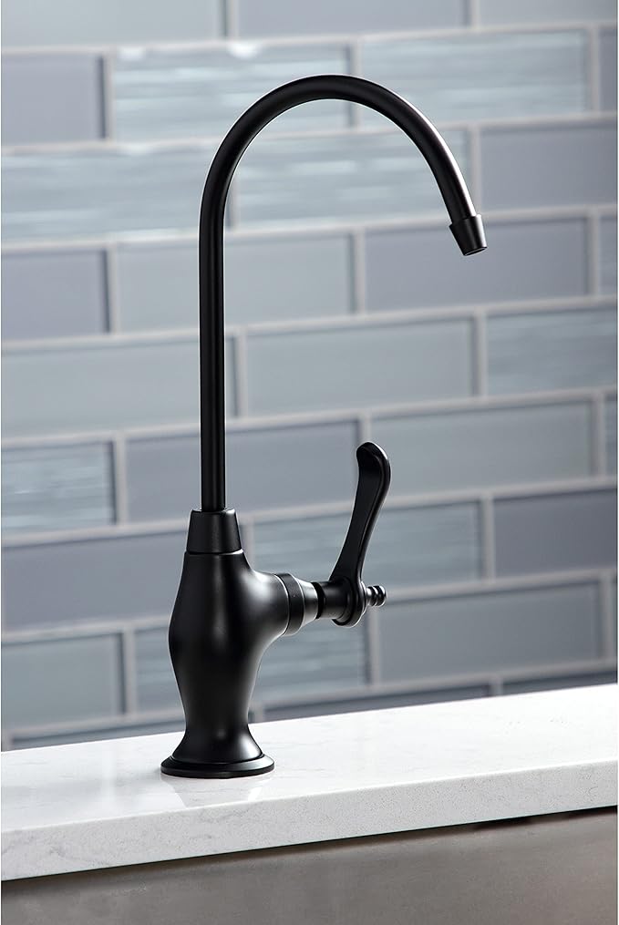 Kingston Brass KS3190TL Templeton Water Filtration Faucet, 10.81 x 4.63 x 1.75, Matte Black
