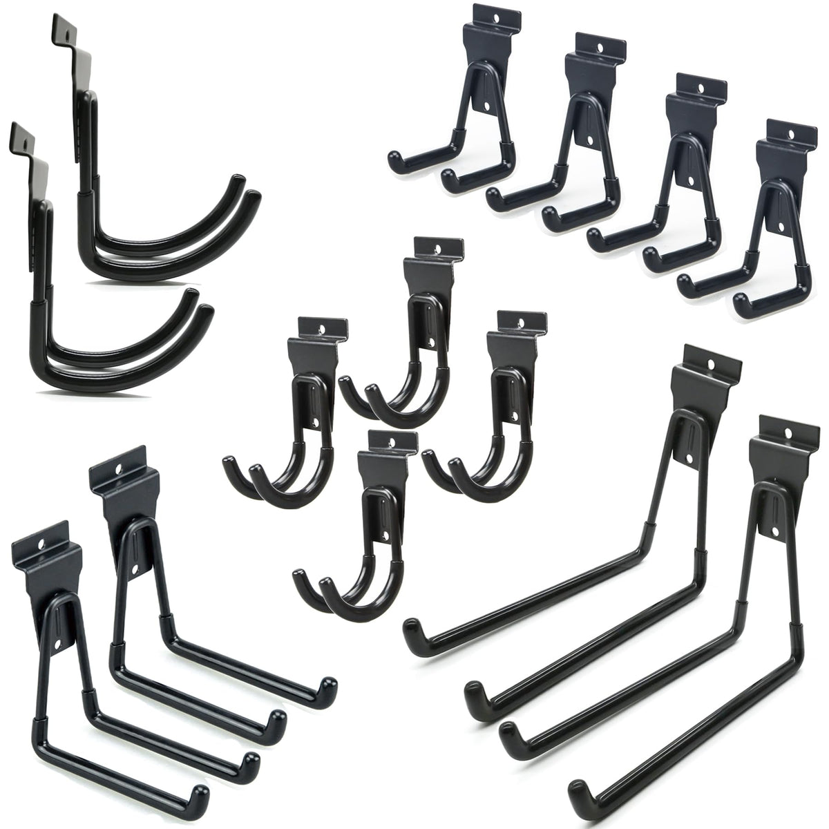 Slatwall Hooks 14 Pack, Heavy Duty Garage Wall Organizer - Image 1