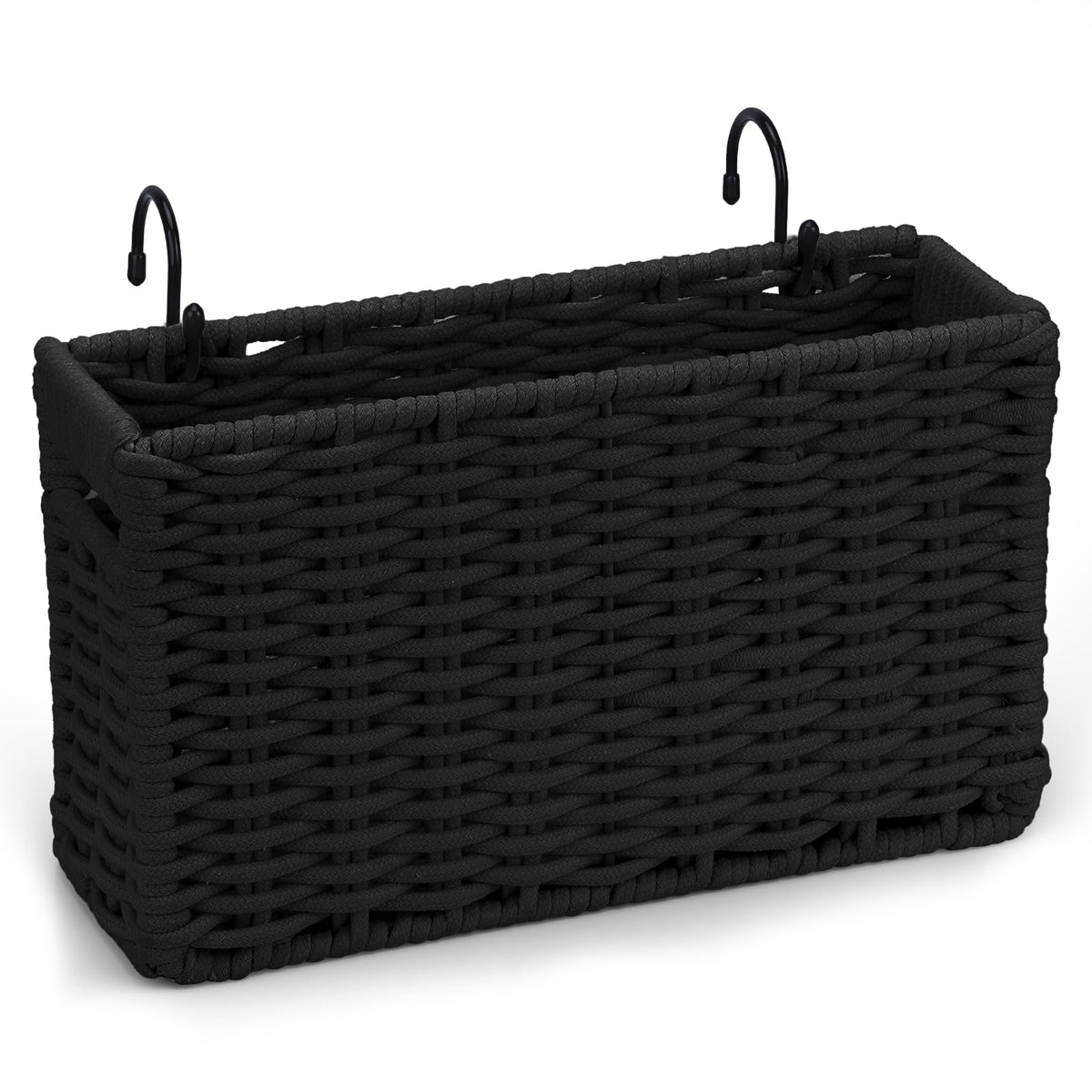 Cotton Rope Woven Bedside Caddy for Dorm Bed | Home Organization - Image 1