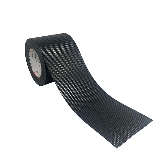 CATTONGUE GRIPS Non-Abrasive Grip Tape Wrap - 4” Thick Heavy-Duty, Waterproof Anti-Slip Tape for Wrapping Tools, Bats, Gym Equipment - Indoor & Outdoor Anti-Slip Solution (Black, 30ft)