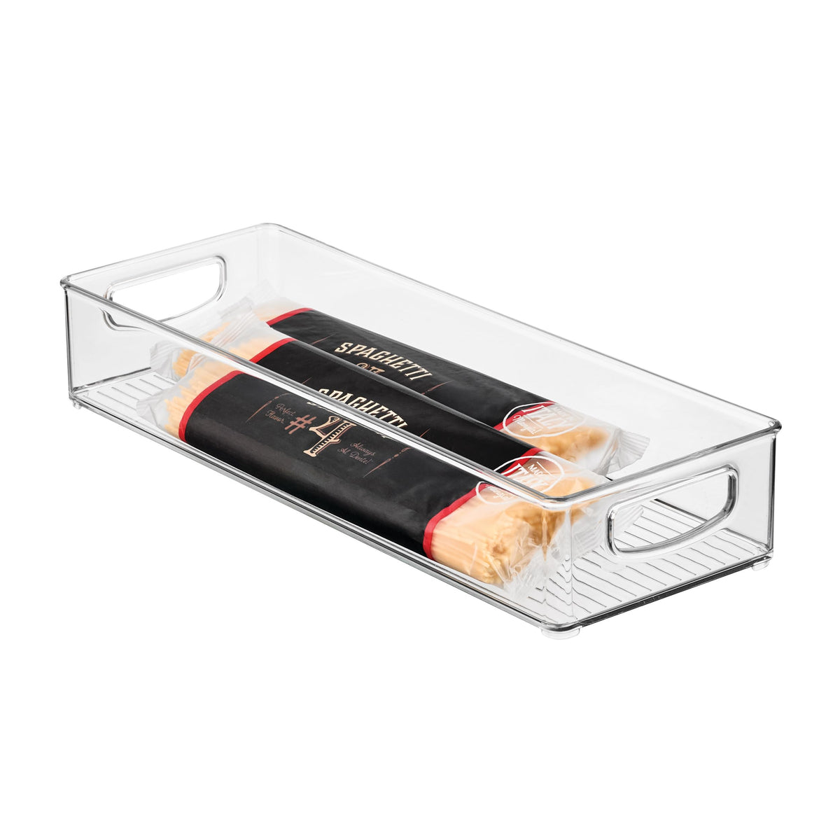 iDesign Slim Extra Long Clear Storage Bin - Image 1