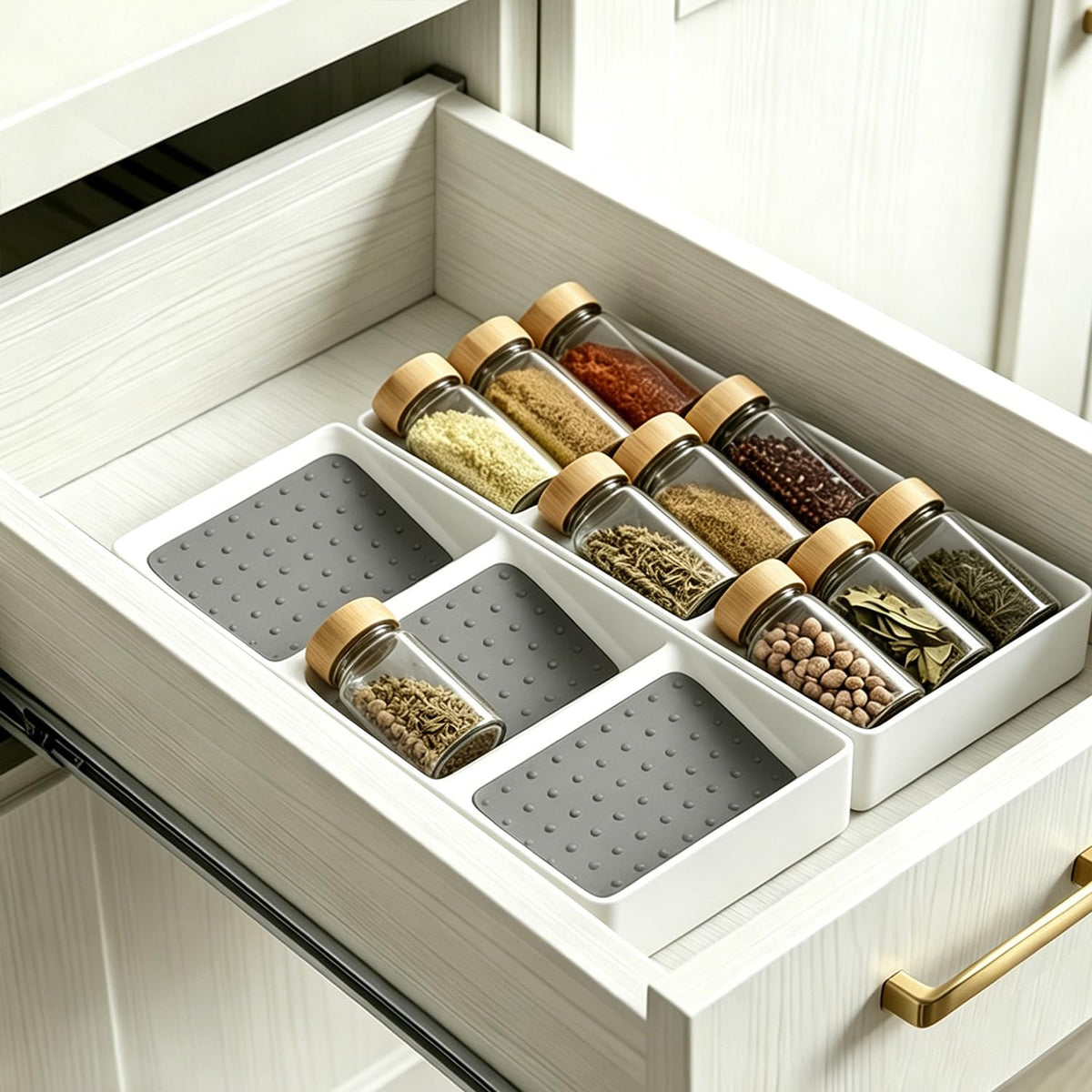Small spice drawer organizer insert,2 pack - Image 1