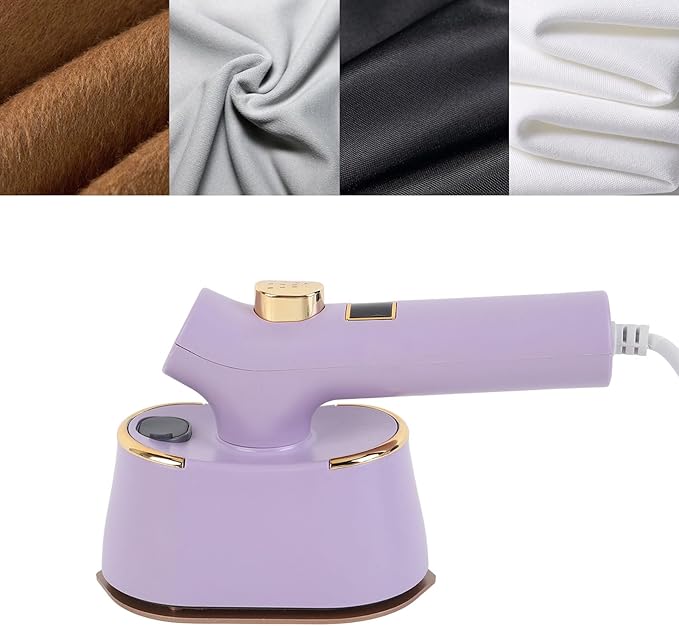 Portable Steam Iron, Mini Garment Steamer Handheld Ironing Machine with 120ml Large Suitable for Travel Home Use (US Plug 110V