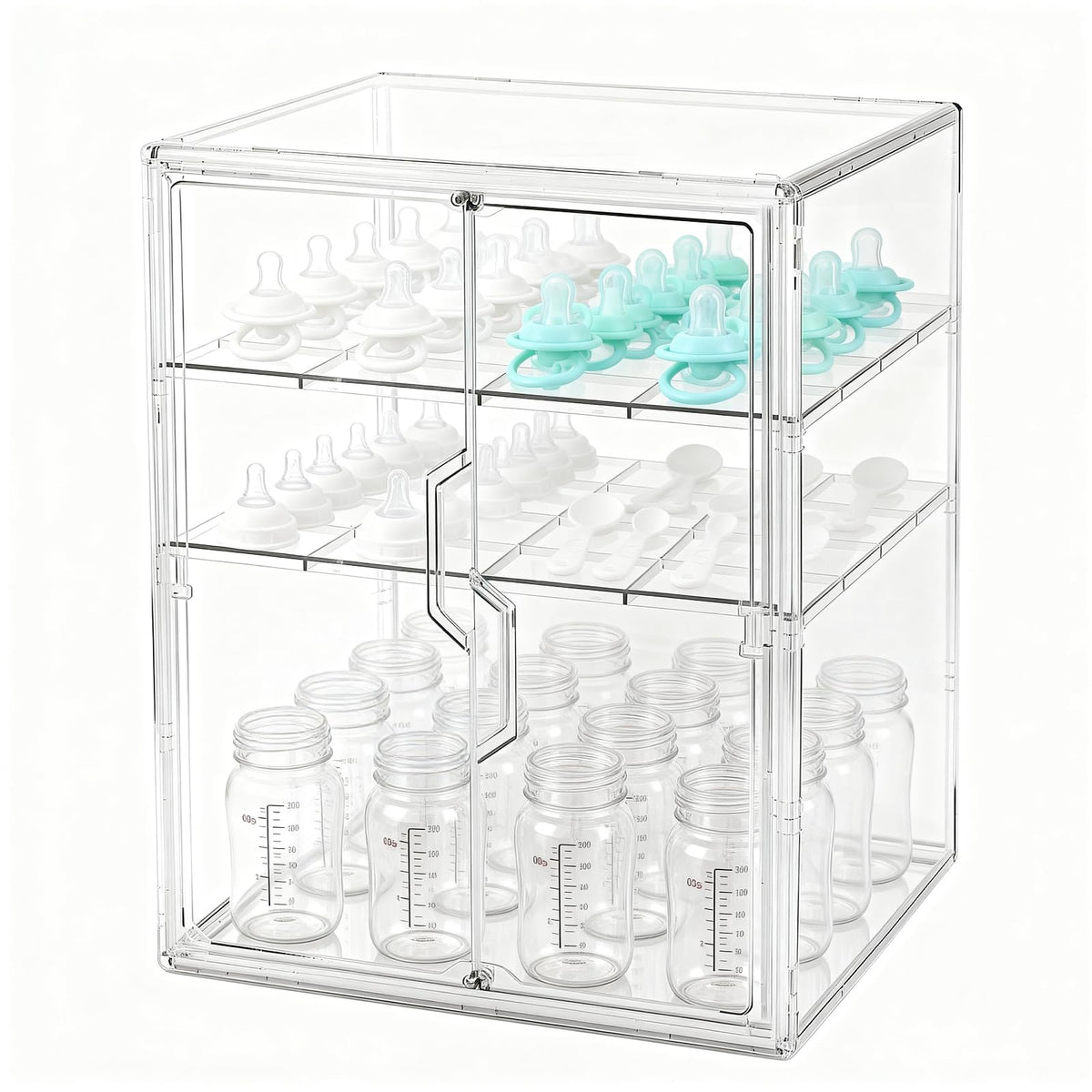 Baby Bottle Organizer, 3-Tier Bottle Storage for Countertop - Image 1