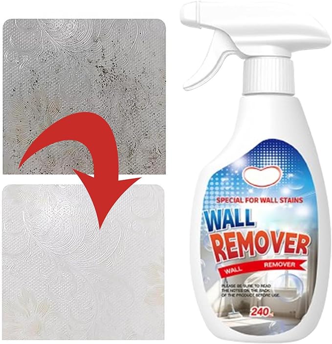 Highly Effective Removal Spray, 8.46 Fl.Oz Wall Cleaner Spray, Multi-Surface Cleaning Solution,Dirt, Dust And Stain Remover,for Wood,Tile,Fabric,Bathrooms,Kitchens (2, 8.12 fl.oz)