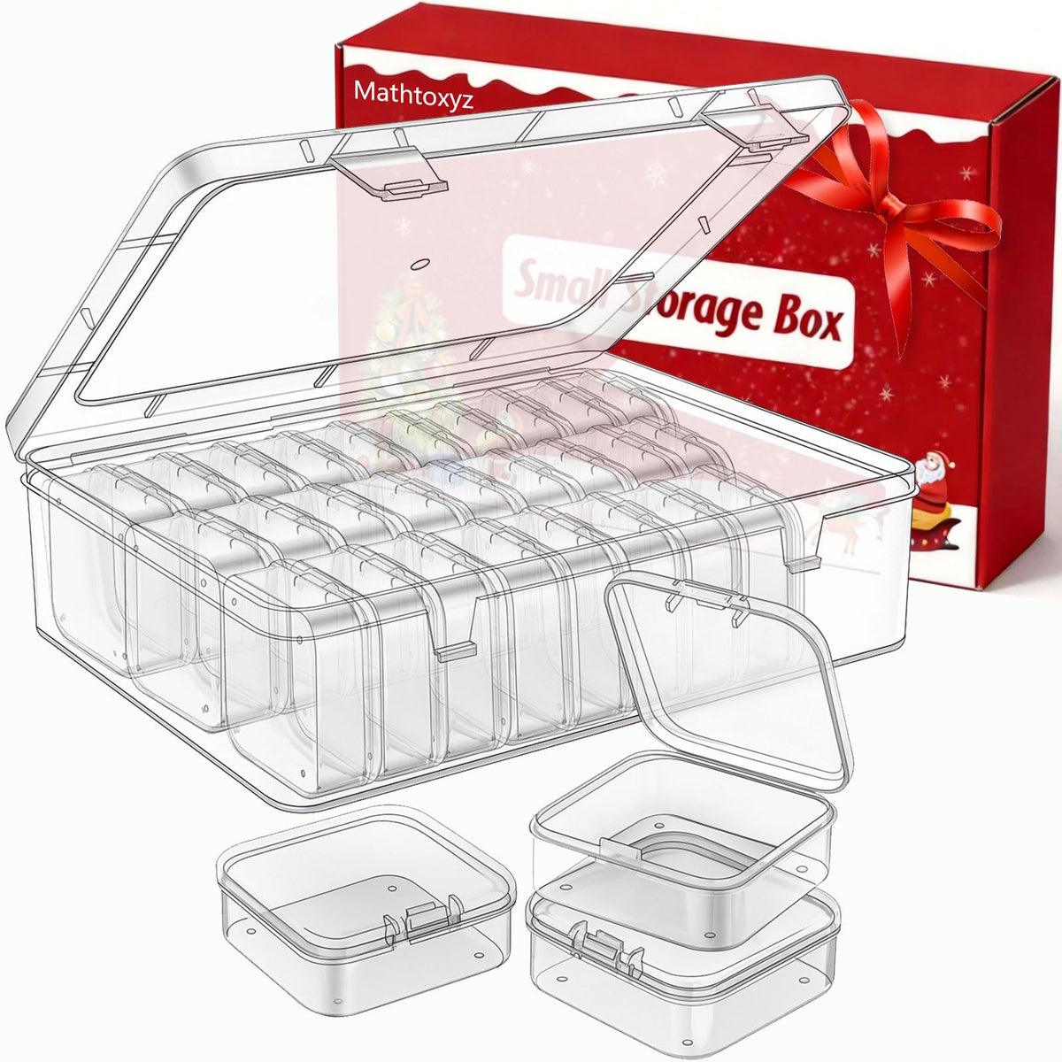 Bead Organizer Box, 30Pcs Small Beads Organizers | Home Organization - Image 1