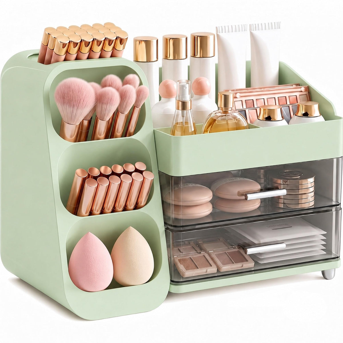 Large Makeup Organizer Countertop for Vanity Skincare Organizers - Image 1