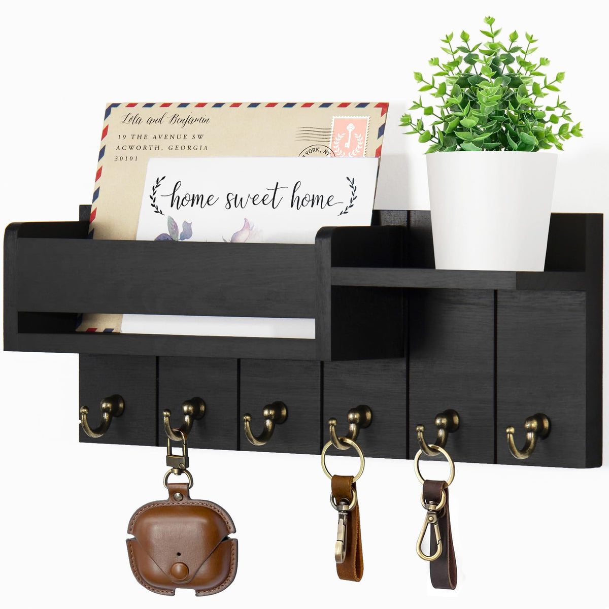 RelaxScene Key Holder Wall Mount - Key Hooks for Wall - Image 1