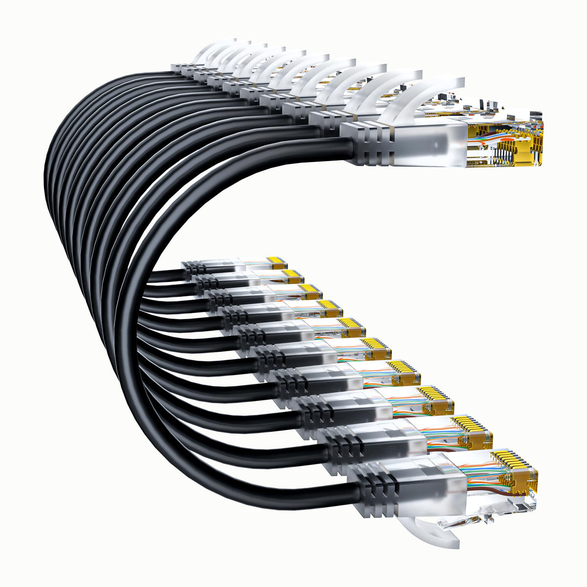 Cat6a Patch Cables 10ft (10 Pack) Slim, Cat6 Etherne | All Products - Image 2