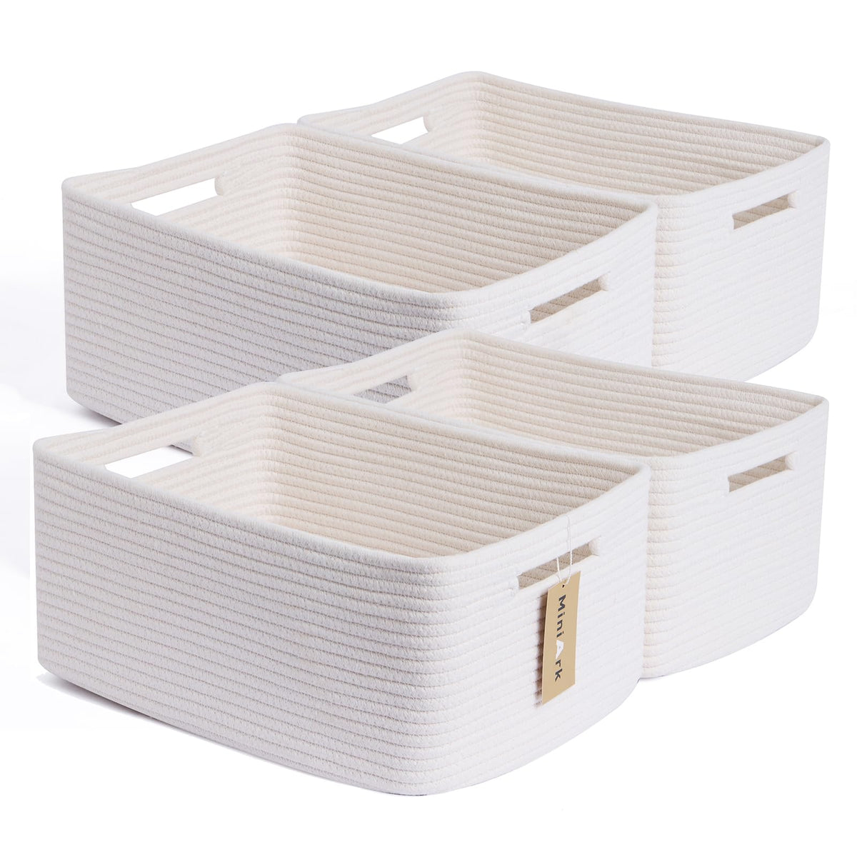 MiniArk Large Storage Baskets for Organizing, 17 x 13 x 7.5” - Image 1