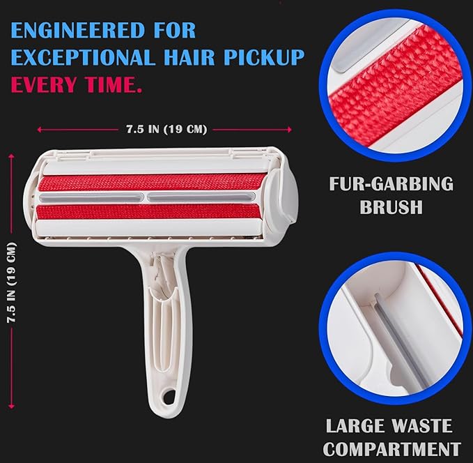 FurSwipe® Reusable Pet Hair Remover for Dogs & Cats – Battery-Free Lint Roller for Furniture, Couch, Carpet, Clothing, Car & Bedding – Eco-Friendly, No Sticky Sheets, Easy Fur Removal Tool