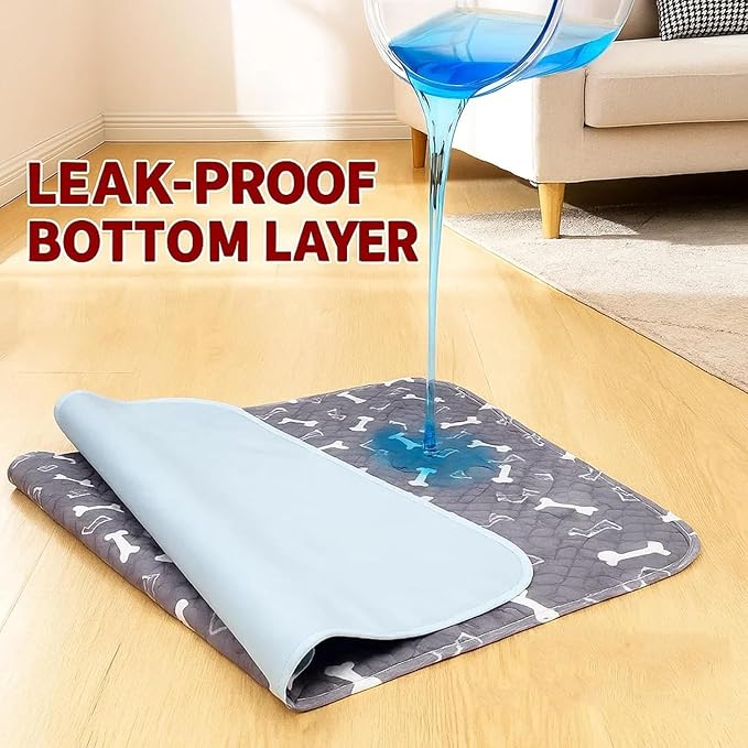 Puppy Pads with pheromones, 2026 Upgraded Washable Puppy Pads for Dogs & Cats, Pee Pad - Leak & Odor Waterproof, Non-Slip Base, Easy to Clean & Reusable (Brown-B, L: 31.5" × 35.4")