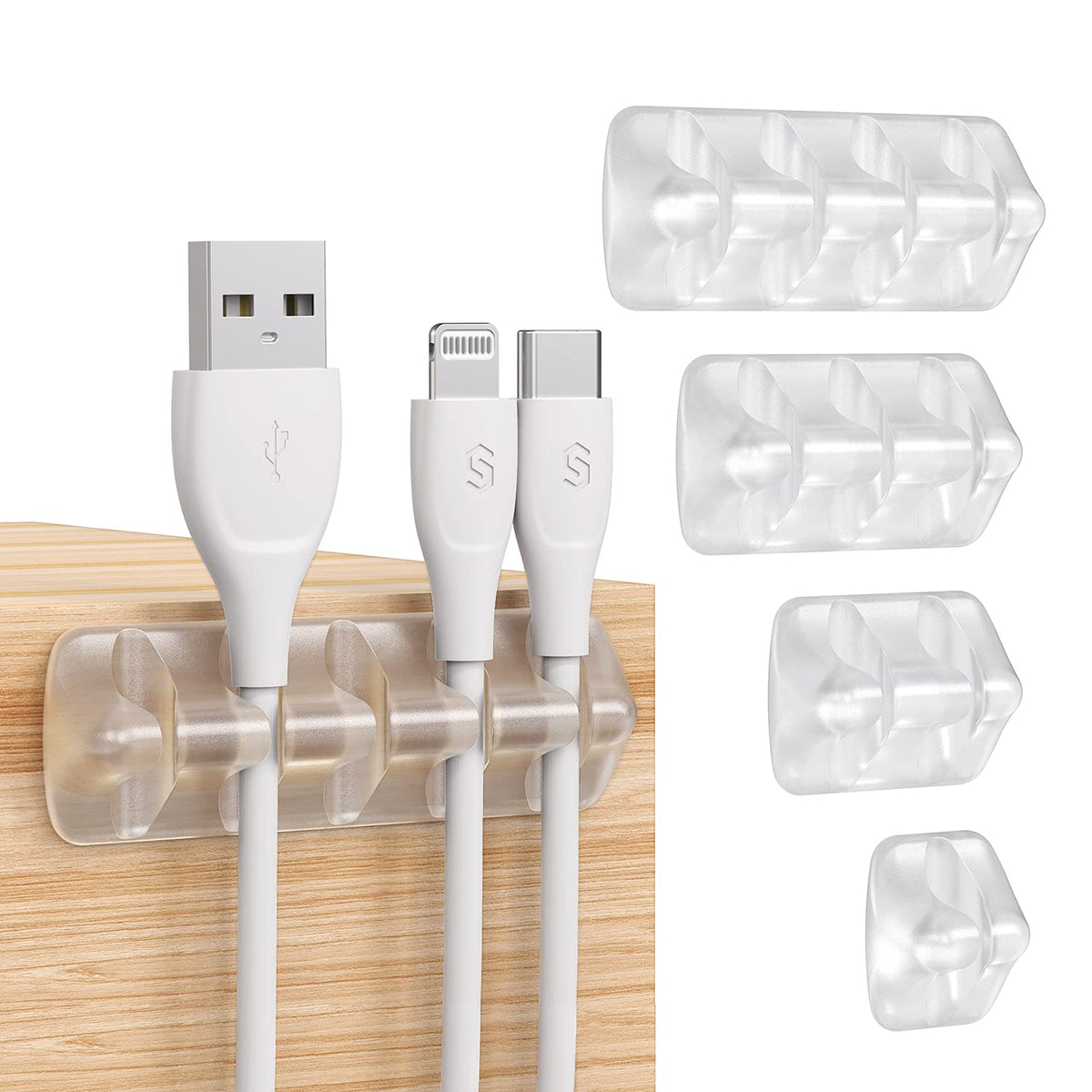 Syncwire Clear Cable Clips - Image 1