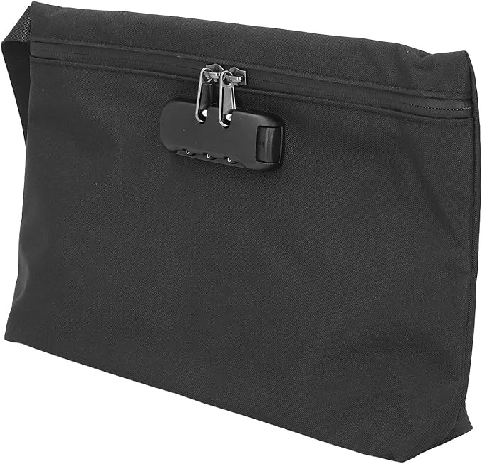 Smell Proof Bags, Document Bag with Combination Lock, Carbon Lined Odor Proof Storage Pouch for Travel Stash Storage