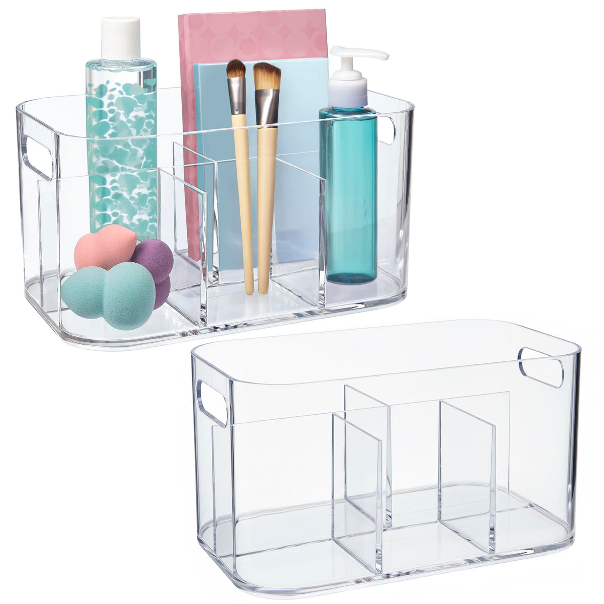 STORi Bliss 5-Compartment Plastic Cosmetics Storage Organizer - Image 1