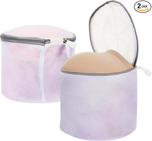 2pcs Mesh Bra Washing Bags Bra Laundry Bags for Machine Bras Wash Protector Delicates Lingerie Bag for Laundry