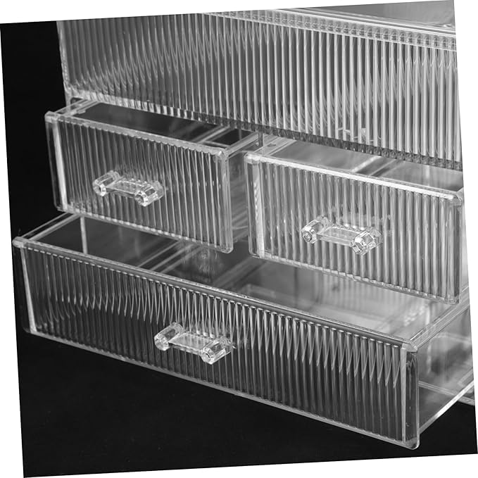 Large Capacity Makeup Storage Box Drawers Organizer Desktop Cosmetic Organizer Stylish Design