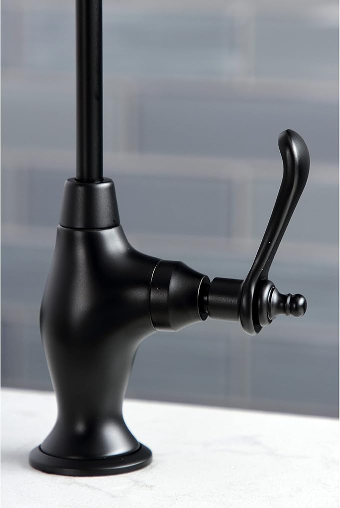 Kingston Brass KS3190TL Templeton Water Filtration Faucet, 10.81 x 4.63 x 1.75, Matte Black