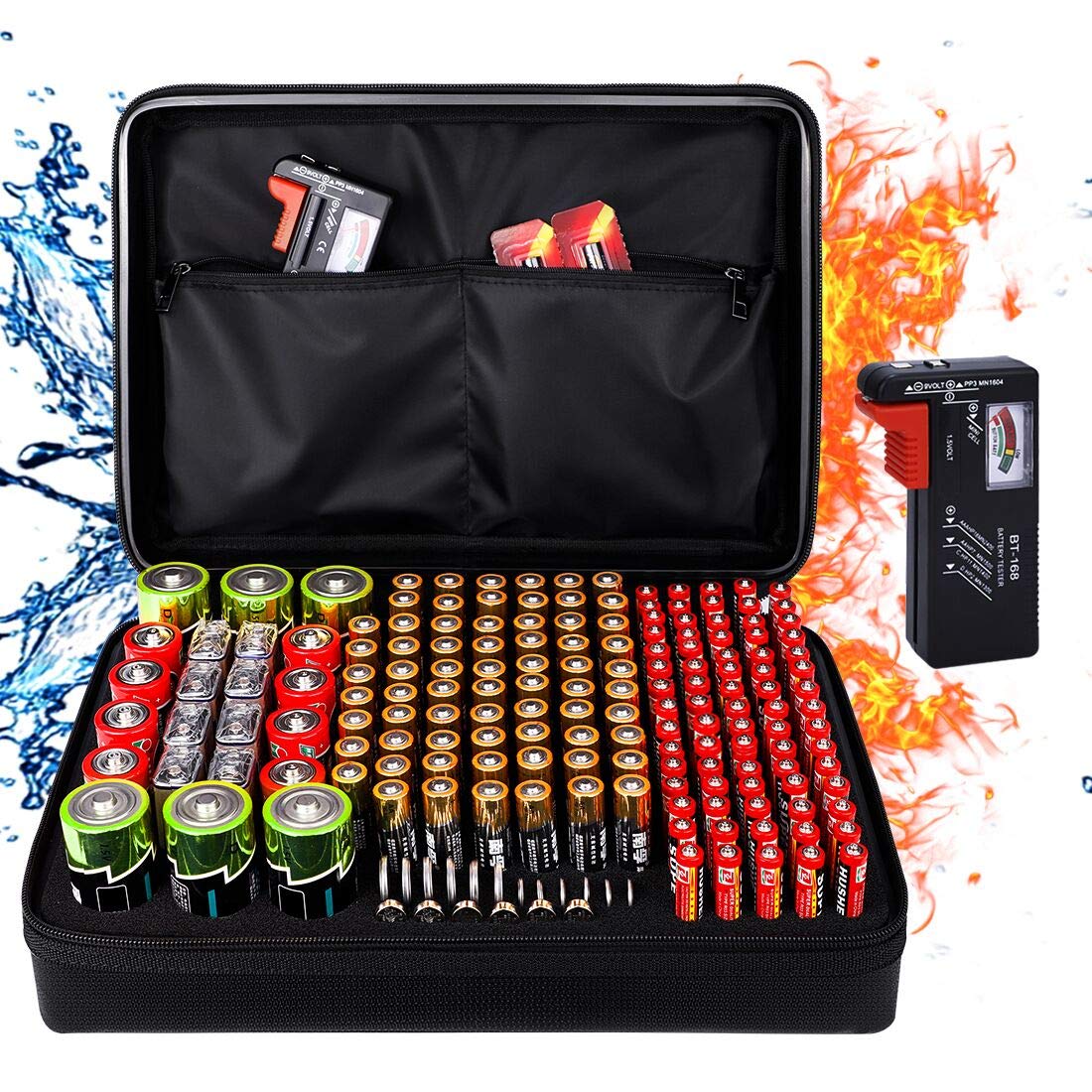 DocSafe Fireproof Battery Organizer Storage Box | Home Organization - Image 1