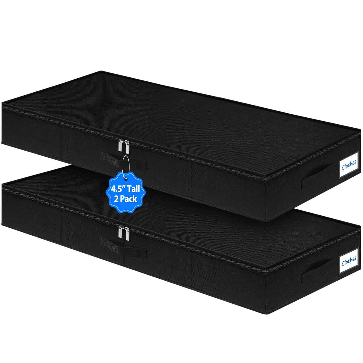 4.5-In Low Profile Under Bed Storage, Rigid Support - Image 1