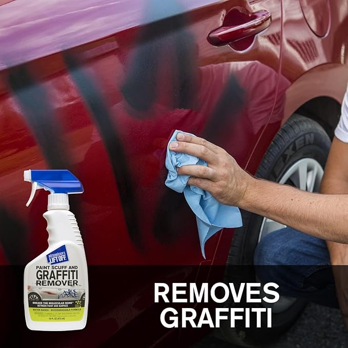 Motsenbocker's Lift Off 45406-6PK Paint Scuff and Graffiti Remover – Easily Removes Paint Scuffs, Spray Paint, and Acrylic from Cars, Trucks, Boats, RVs & More – 16 fl oz (Pack of 6)