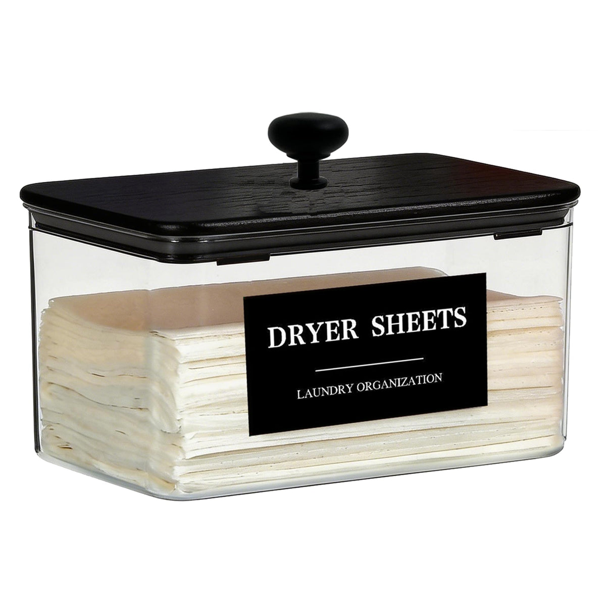 Dryer Sheet Holder Black Lid, Laundry Dryer Sheet | Laundry & Clothing - Image 1