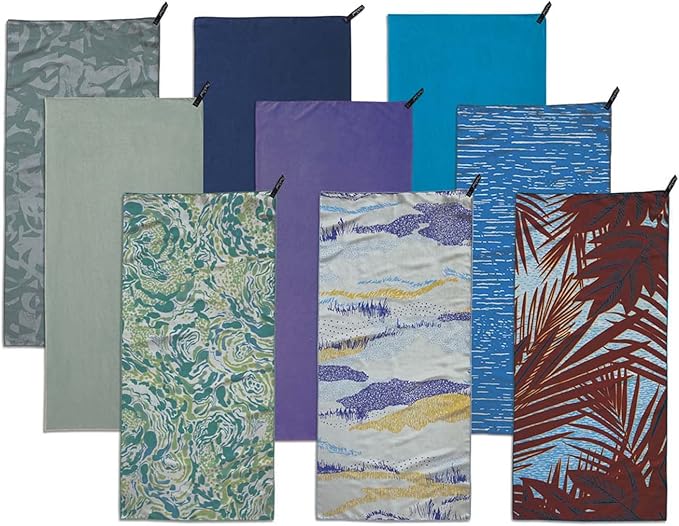 PackTowl Personal Ultralight Microfiber Camping and Travel Towel, Lake, Face